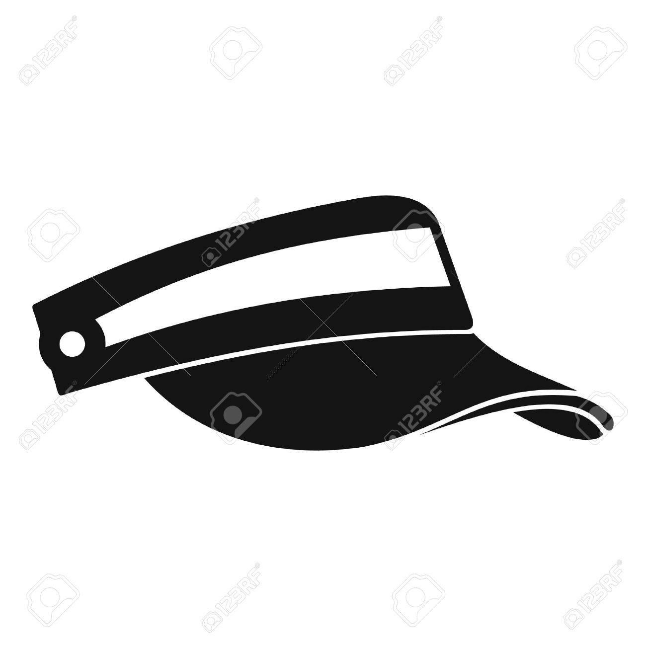 太陽キャップ アイコン Web の太陽キャップ ベクトル アイコンのシンプルなイラストのイラスト素材 ベクタ Image