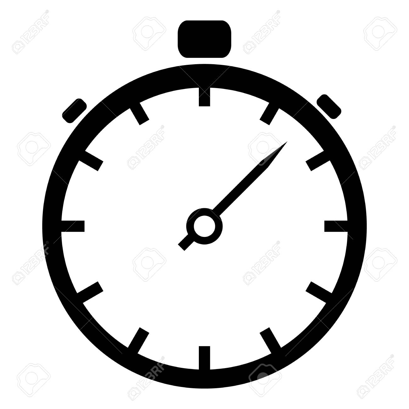 stopwatch icon simple illustration of stopwatch vector icon