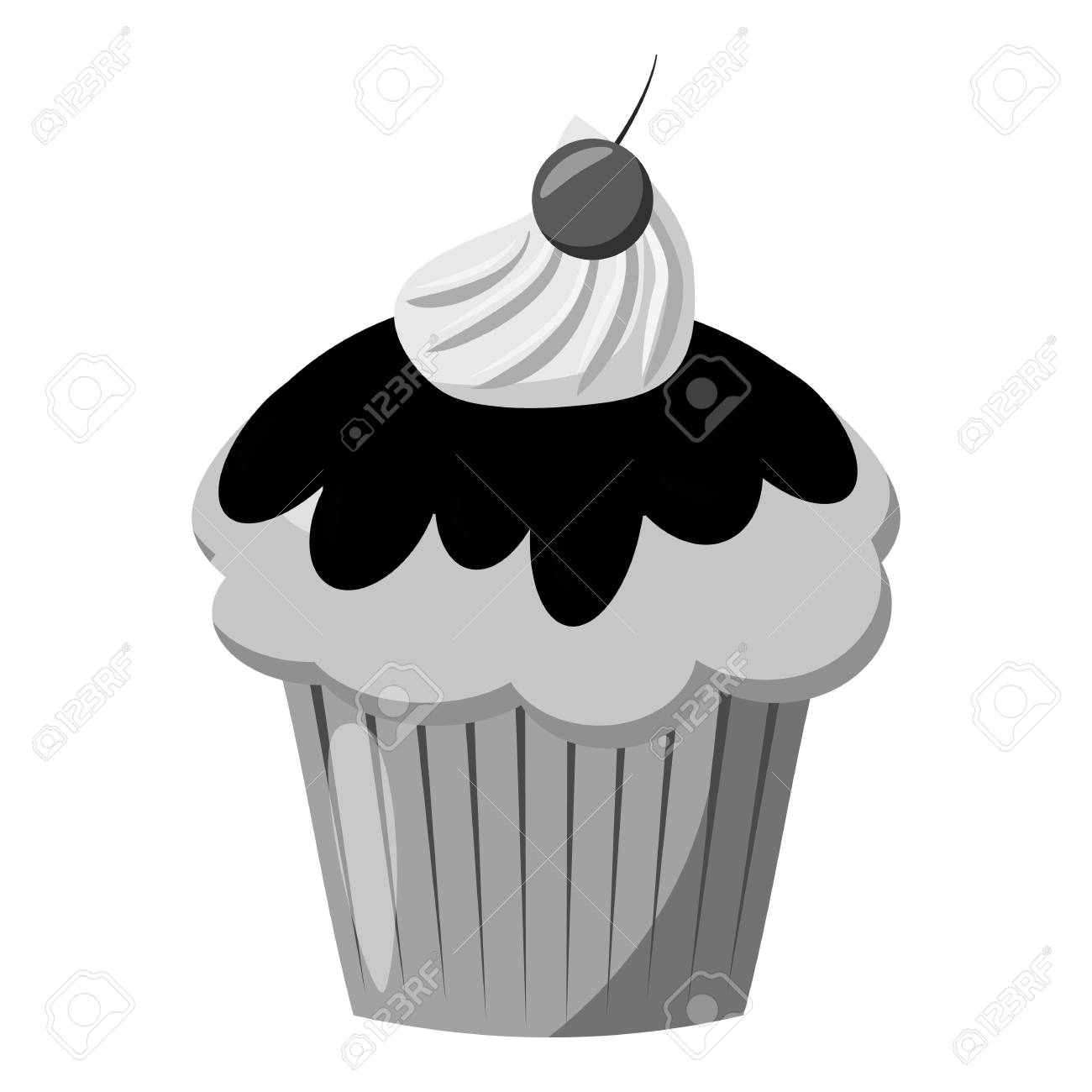 カップケーキ アイコン Web のカップケーキ ベクトル アイコンの灰色のモノクロ イラスト のイラスト素材 ベクタ Image カップケーキ アイコン Web のカップケーキ ベクトル アイコンの灰色のモノクロ イラスト のイラスト素材 ベクタ Image
