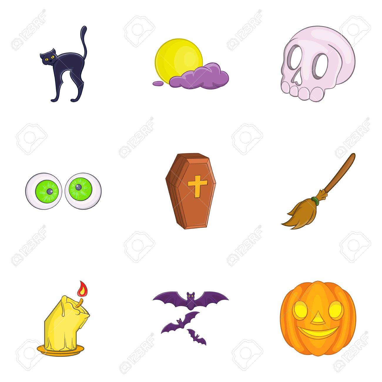 Allerheiligen Icons Gesetzt Cartoon Illustration Von 9 Allerheiligen Vektor Icons Fur Web Lizenzfrei Nutzbare Vektorgrafiken Clip Arts Illustrationen Image 67302907