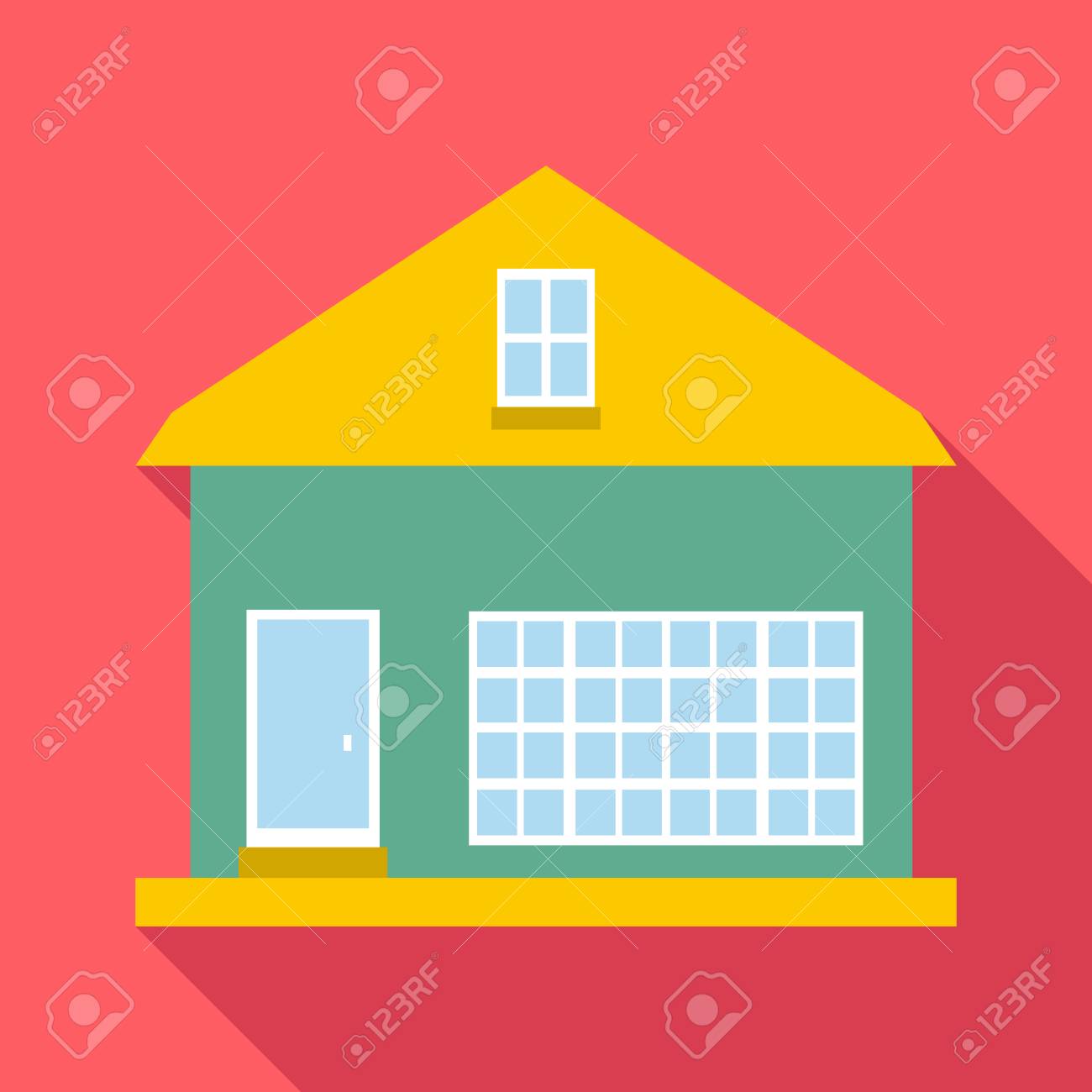 house icon flat illustration of house vector icon for web design house vector
