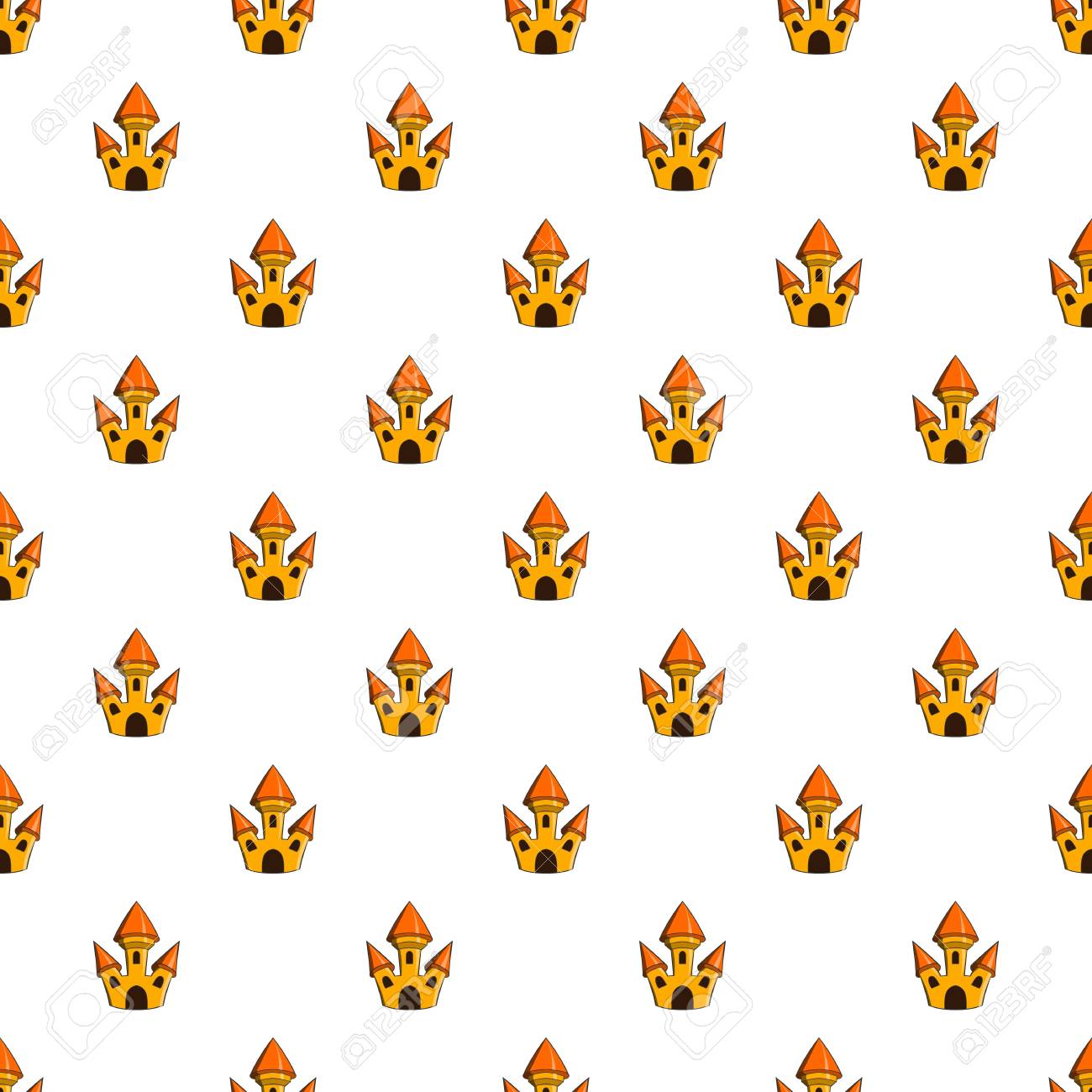 Motif De Chateau De Jouet Bande Dessinee Illustration Du Modele De Vecteur De Chateau De Jouet Pour Le Web Clip Art Libres De Droits Vecteurs Et Illustration Image