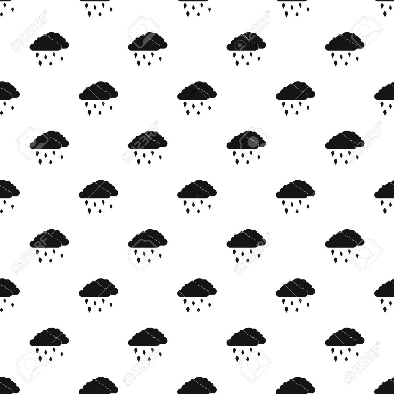 雲と雹パターン 雲と Web のあられベクトル パターンのシンプルなイラストのイラスト素材 ベクタ Image