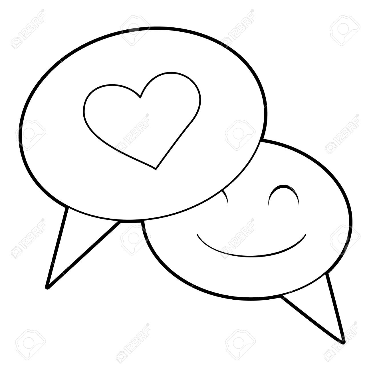 Sprechblase Herz Symbol Gliederung Illustration Der Rede Herz Vektor Symbol Fur Das Web Lizenzfrei Nutzbare Vektorgrafiken Clip Arts Illustrationen Image 68419606