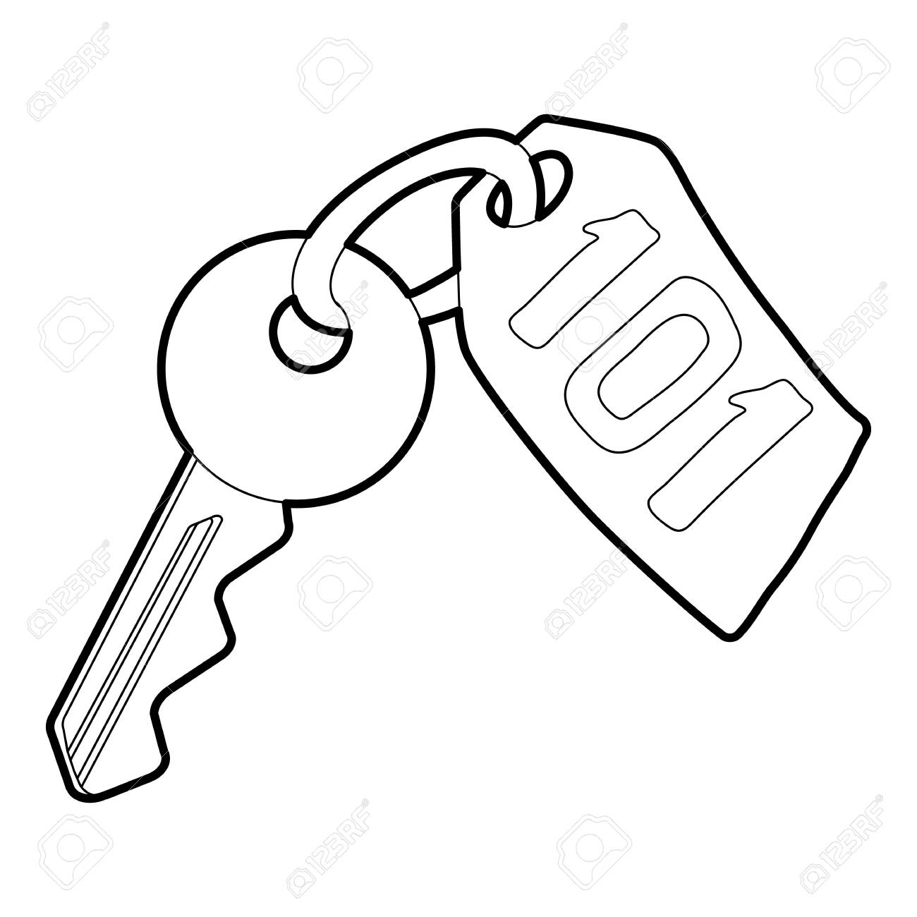 ホテル アイコンに部屋の鍵 部屋の鍵をホテル ベクトル アイコンを Web の概要図 のイラスト素材 ベクタ Image