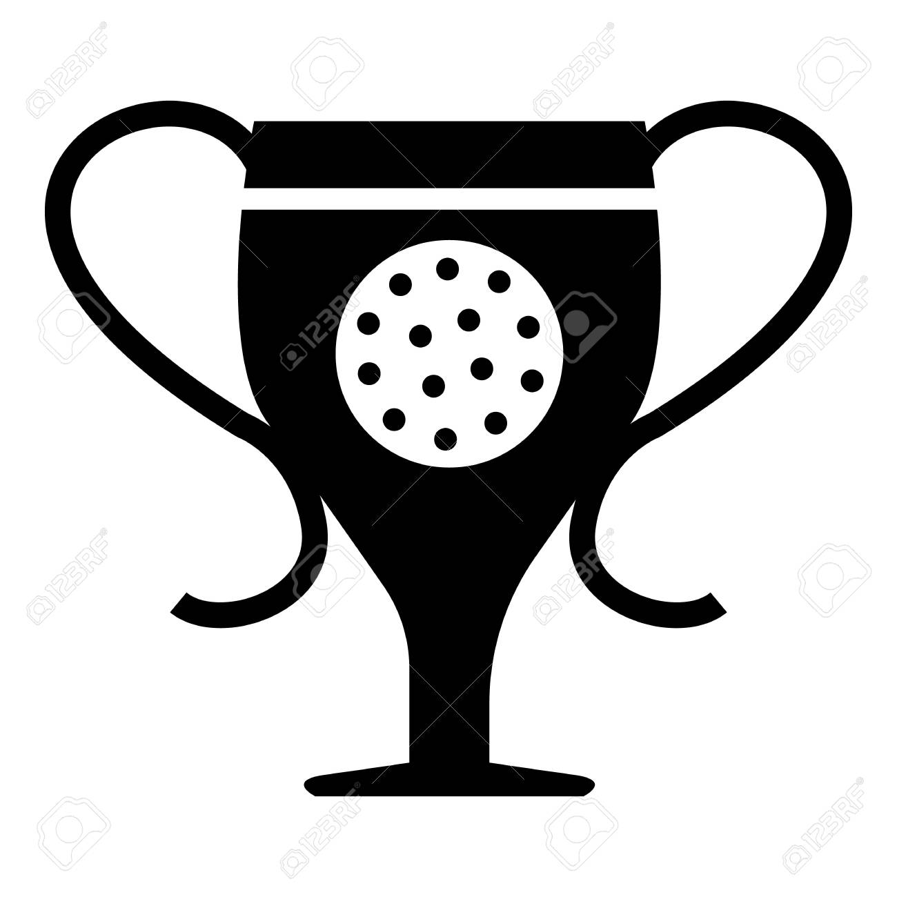 カップ ゴルフ アイコン Web のカップ ゴルフ ベクトル アイコンのシンプルなイラスト のイラスト素材 ベクタ Image