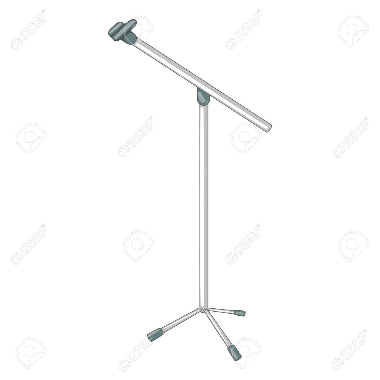 マイク スタンドのアイコン Web デザインのマイク スタンド ベクトル アイコンの漫画イラスト のイラスト素材 ベクタ Image