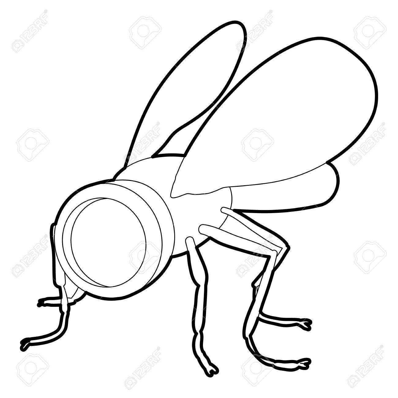 spy fly icon outline style spy fly