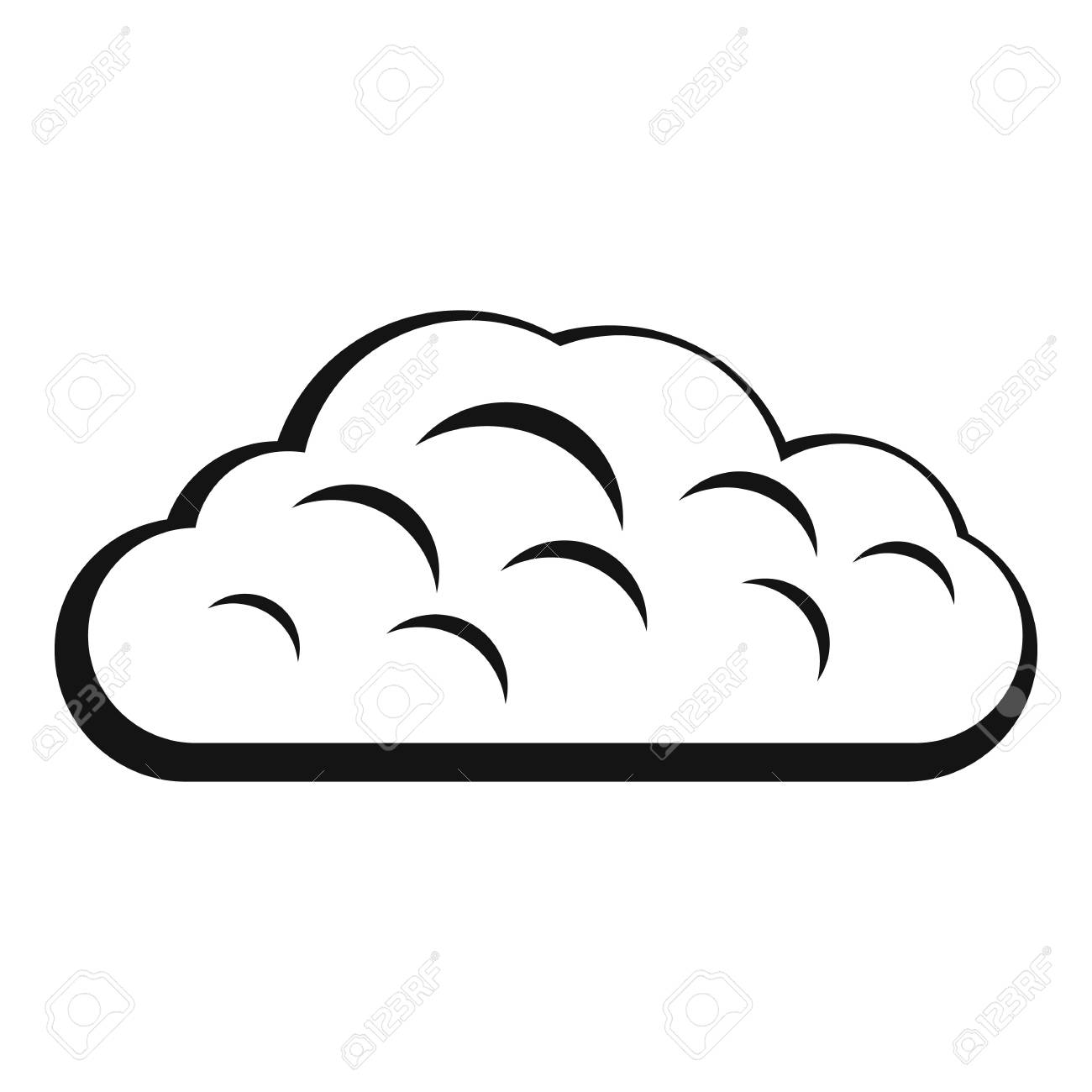 冬雲のアイコン シンプルなスタイルのイラスト素材 ベクタ Image 冬雲のアイコン シンプルなスタイルのイラスト素材 ベクタ Image