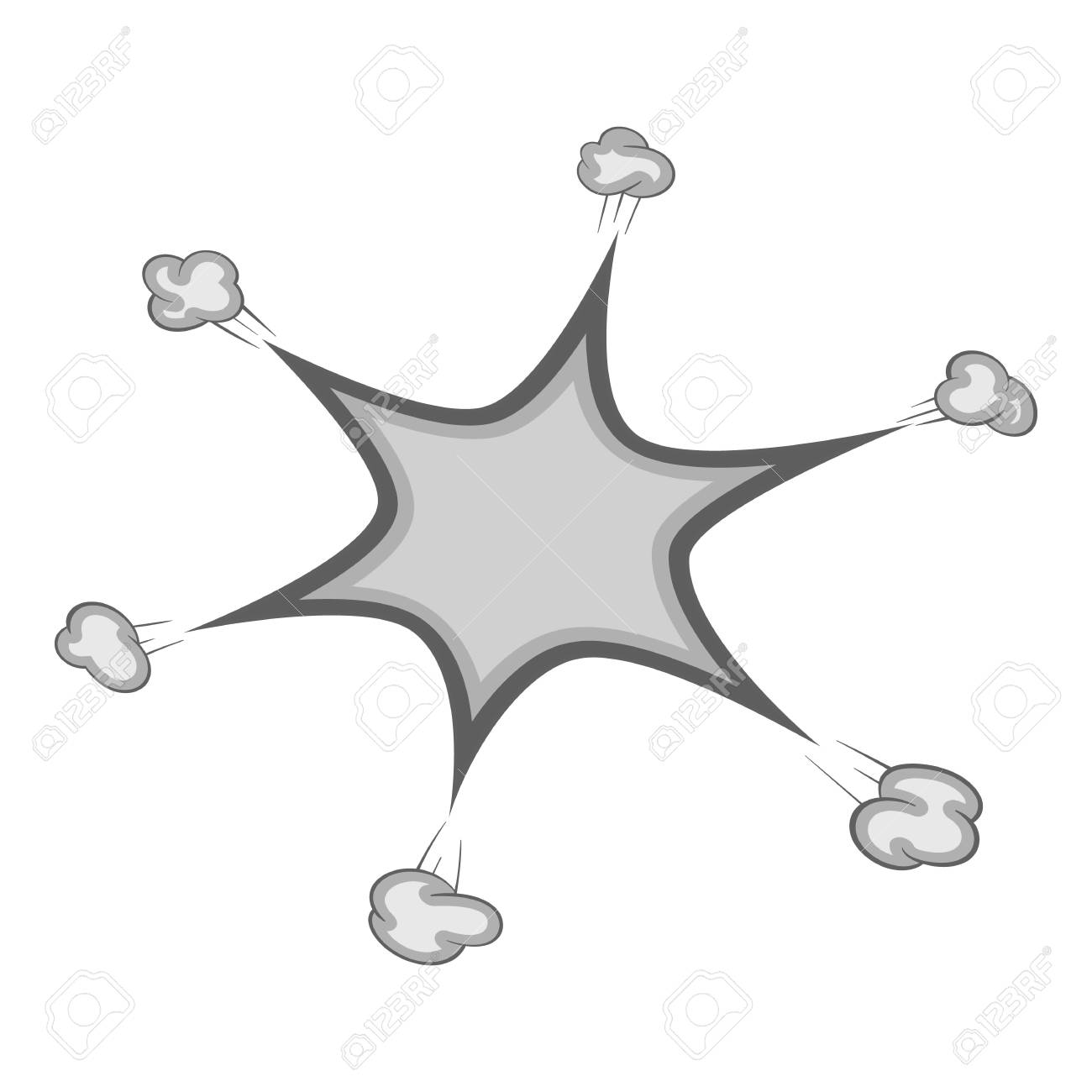 ブーム フラッシュ アイコン モノクロ のイラスト素材 ベクタ Image