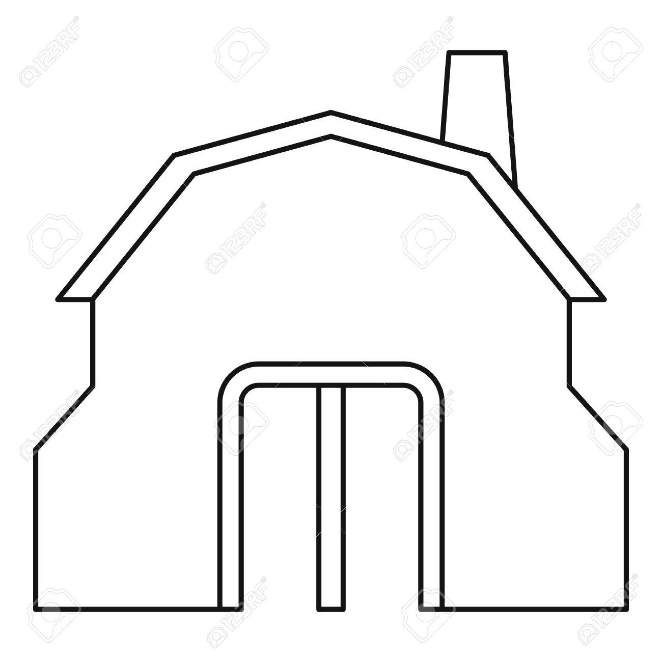 鍛冶屋ワーク ショップ建物のアイコンの概要のイラスト素材 ベクタ Image 鍛冶屋ワーク ショップ建物のアイコンの概要のイラスト素材 ベクタ Image