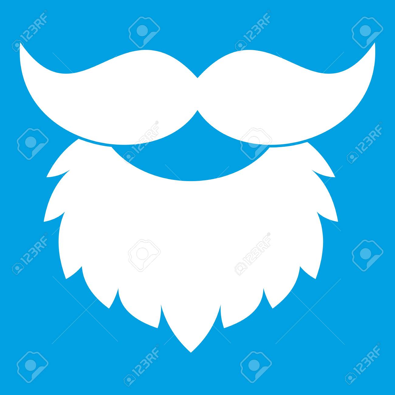 白ひげと口ひげのアイコン のイラスト素材 ベクタ Image