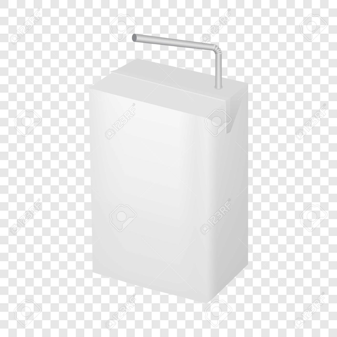 Download Milk Or Juice Carton Package With Straw Mockup Royalty Free Cliparts Vectors And Stock Illustration Image 82558840