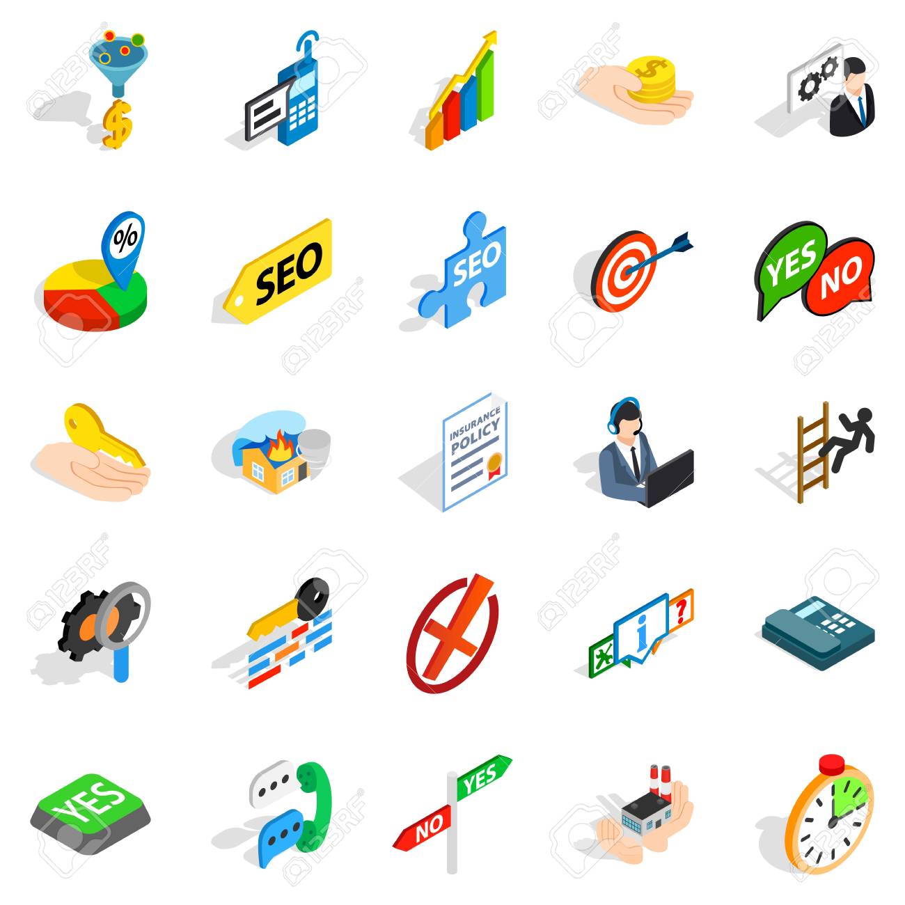Headquarters icons set. Isometric set of 25 headquarters vector icons for web isolated on white background - 83340901 Headquarters icons set. Isometric set of 25 headquarters vector icons for web isolated on white background - 83340901