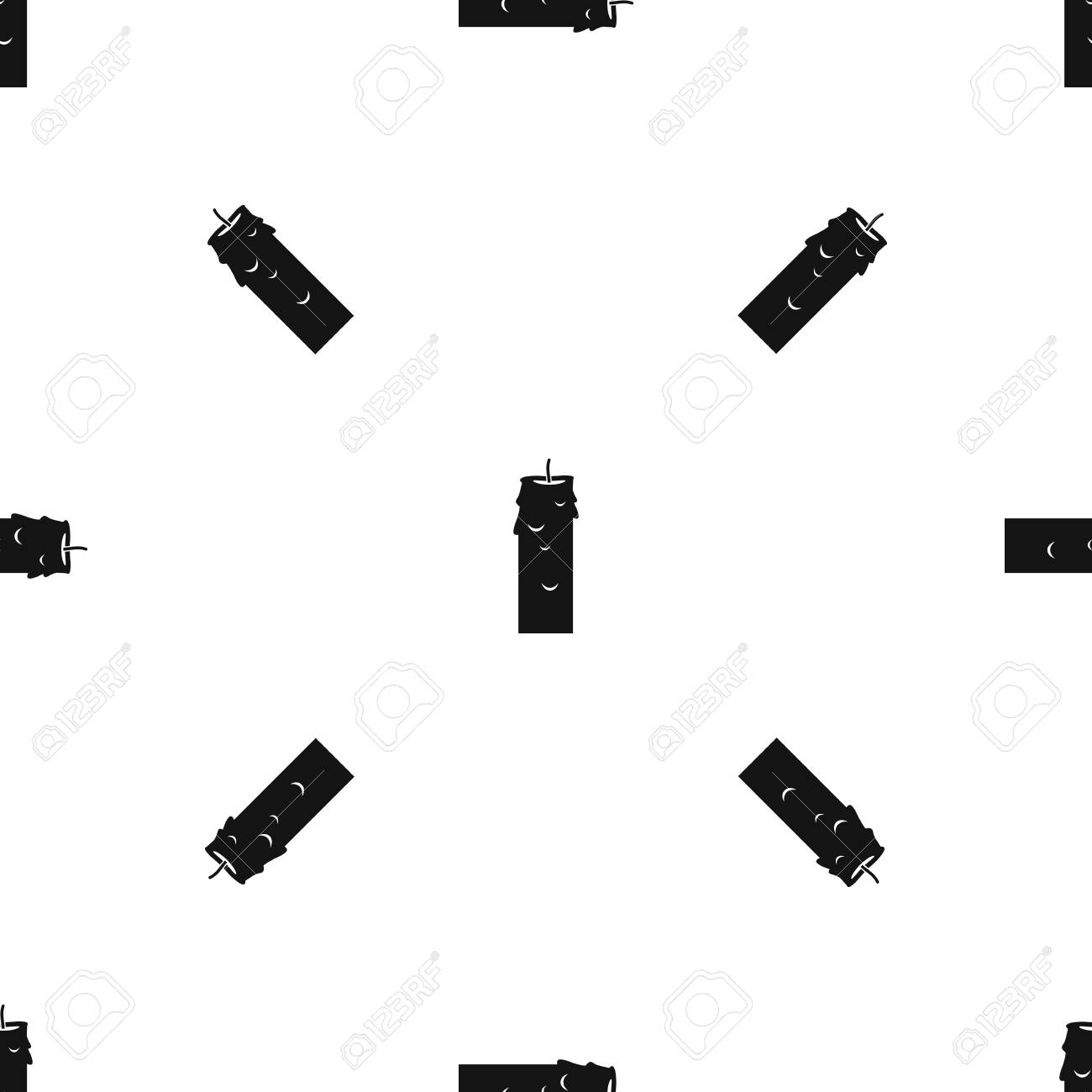 파라핀 캔들 패턴은 모든 디자인에 검은 색으로 완벽하게 반복됩니다. 벡터 기하학적 그림 로열티 무료 사진, 그림, 이미지 그리고  스톡포토그래피. Image 84114924