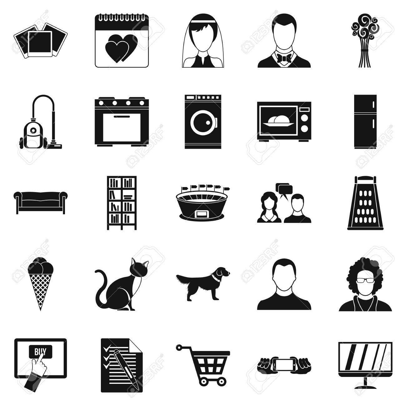 Sup のアイコンを設定します 単純な Web は 白い背景で隔離の 25 Sup ベクトルのアイコンのセット のイラスト素材 ベクタ Image