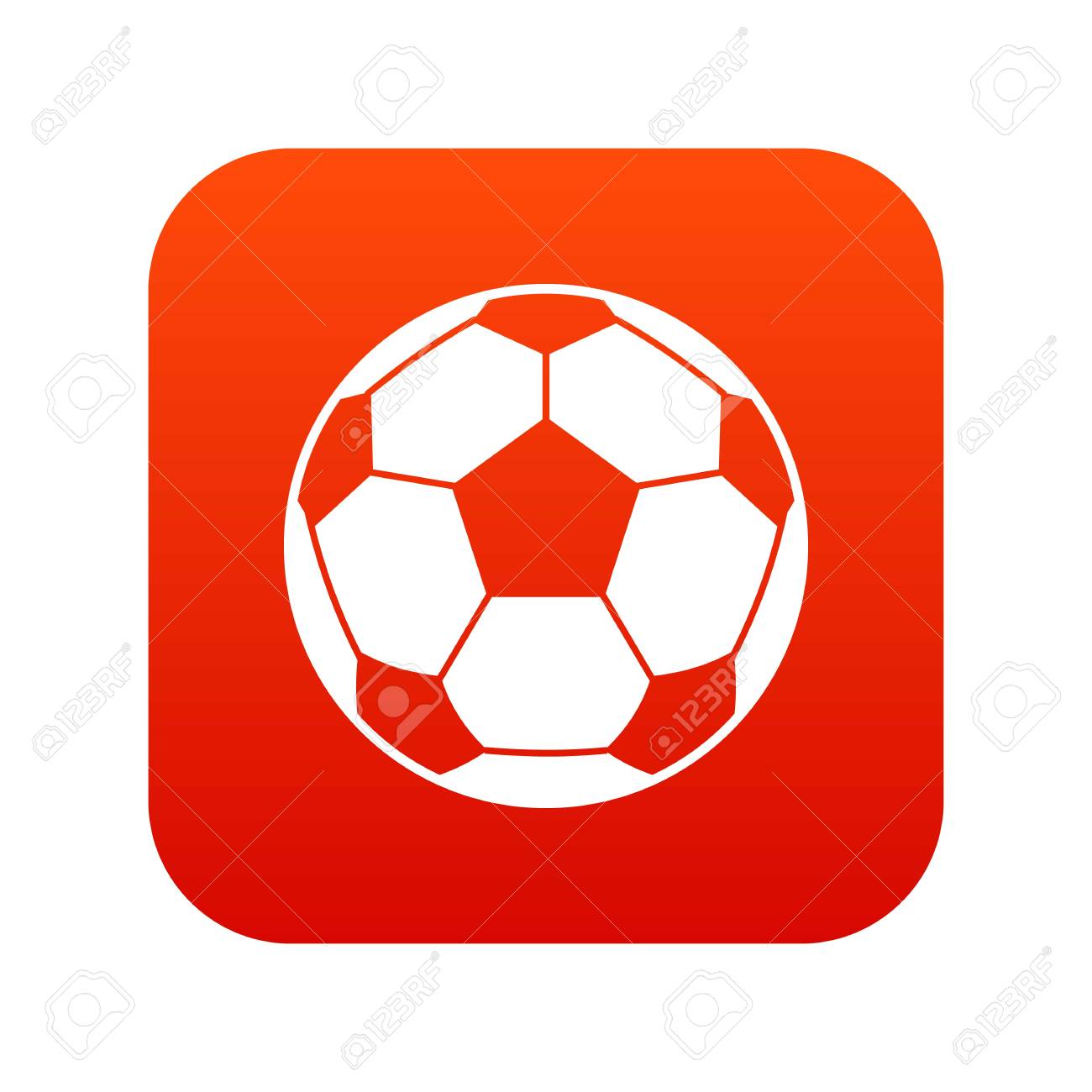サッカー サッカー ボール アイコン デジタル赤 のイラスト素材 ベクタ Image サッカー サッカー ボール アイコン デジタル赤 のイラスト素材 ベクタ Image
