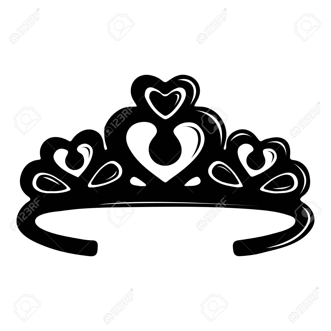 Tiara Crown Icon Simple Illustration Of Tiara Crown Vector Icon Royalty Free Cliparts Vectors And Stock Illustration Image
