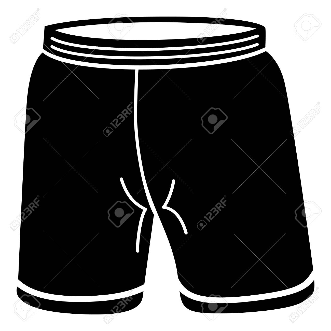 Kurze Hosen Vektor Icon isoliert auf transparenten Kurze Hosen Vektor Icon isoliert auf transparenten