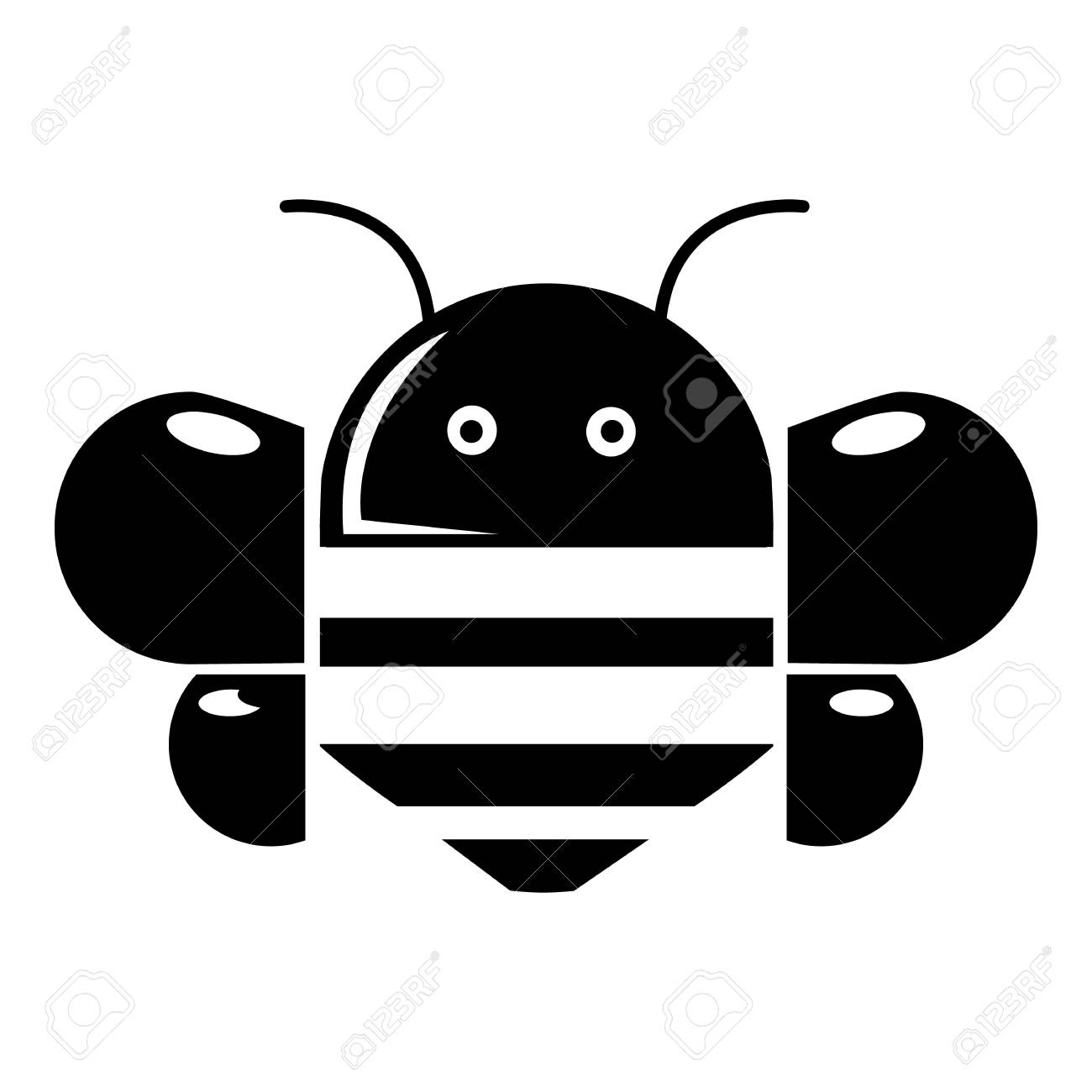 蜂アイコン 白い背景に分離された Web デザインのための蜂のベクトルのアイコンのシンプルなイラスト のイラスト素材 ベクタ Image 蜂アイコン 白い背景に分離された Web デザインのための蜂のベクトルのアイコンのシンプルなイラスト のイラスト素材 ベクタ Image