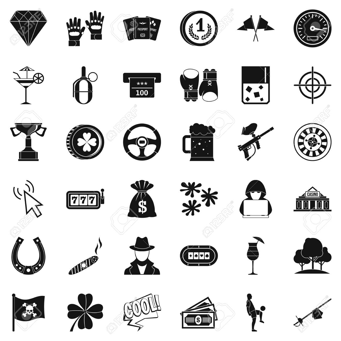 ルーレットのアイコンを設定 シンプルなスタイル のイラスト素材 ベクタ Image ルーレットのアイコンを設定 シンプルなスタイル のイラスト素材 ベクタ Image