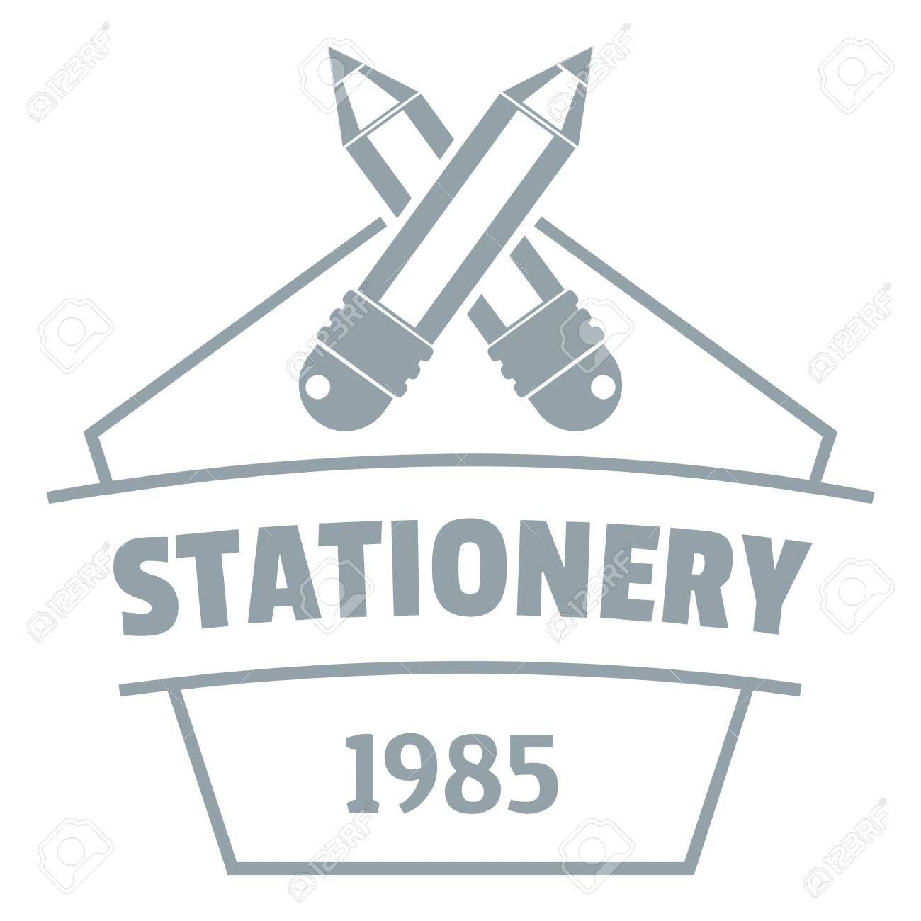 Education Stationery Logo. Simple Illustration Of Education Stationery  Vector Logo For Web Royalty Free SVG, Cliparts, Vectors, and Stock  Illustration. Image 88147301., image size:1300x1300