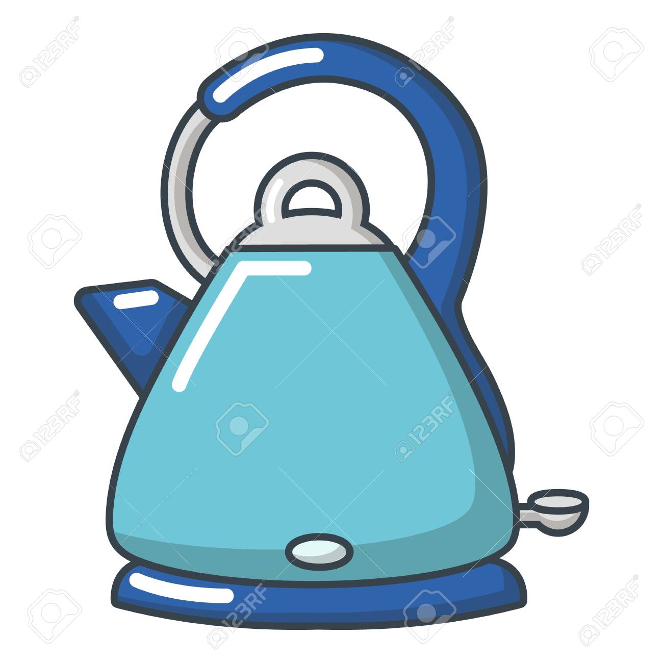 Hervidor de agua hirviendo, el icono de estilo de dibujos 072109 HERVIDOR FAGOR TK 100TK 200 1L.