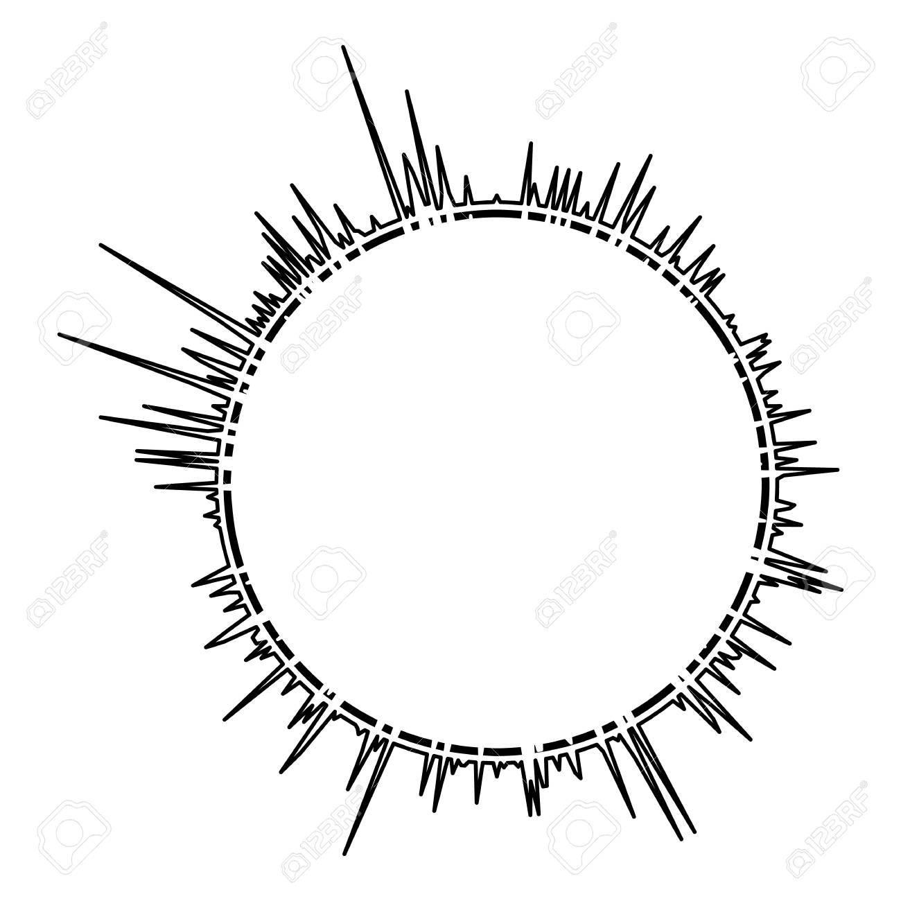 オーディオのイコライザーの線のアイコン Web のオーディオイコライザー行ベクトル アイコンのシンプルなイラスト のイラスト素材 ベクタ Image