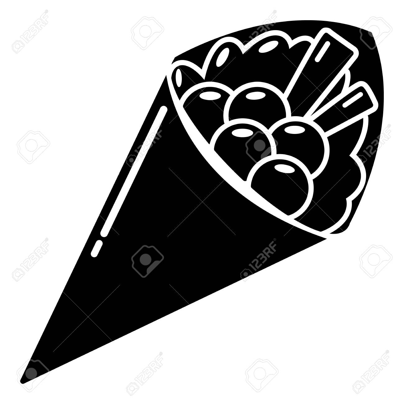 寿司食品アイコン ウェブ用寿司食品ベクトルアイコンの簡単なイラストのイラスト素材 ベクタ Image