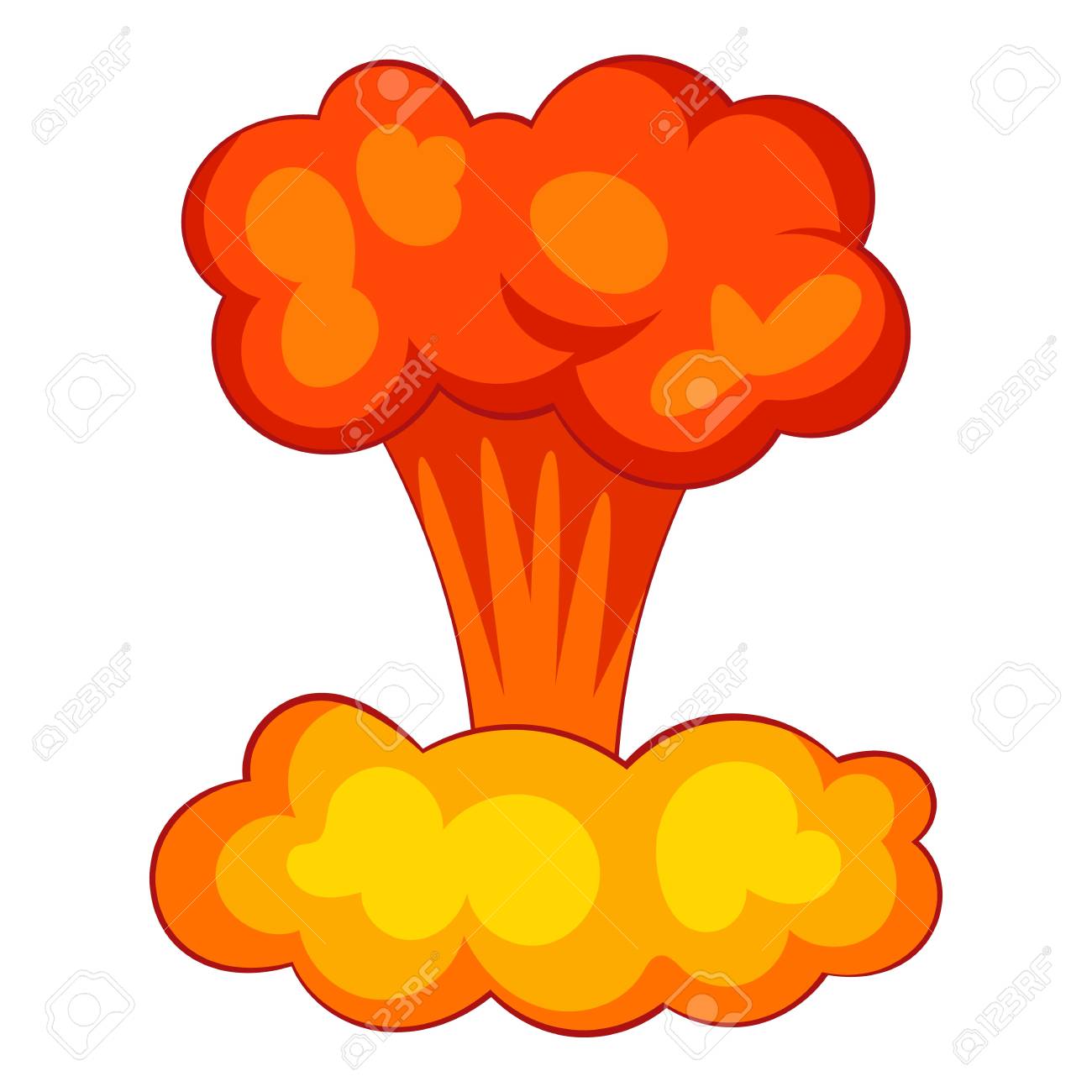 Explosion Of Nuclear Bomb Icon. Cartoon Illustration Of Explosion Of  Nuclear Bomb Icon For Web Stock Photo, Picture and Royalty Free Image.  Image 108874392., image size:1300x1300