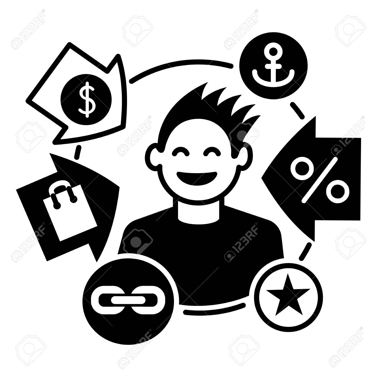 happy client icon simple illustration of happy client vector royalty free cliparts vectors and stock illustration image 110810342 happy client icon simple illustration of happy client vector