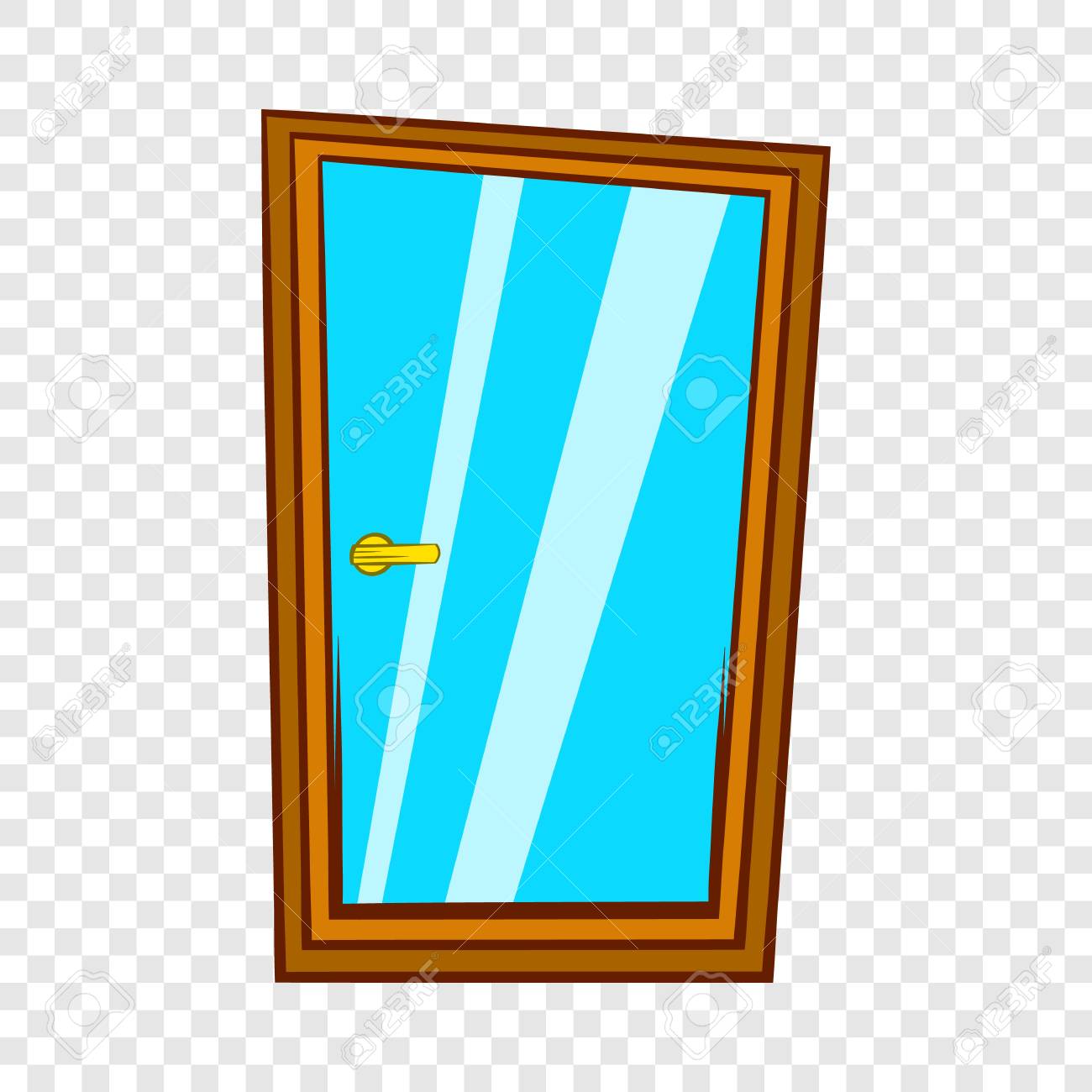 Glass Door Icon, Cartoon Style Royalty Free SVG, Cliparts, Vectors, and  Stock Illustration. Image 117117149., image size:1300x1300