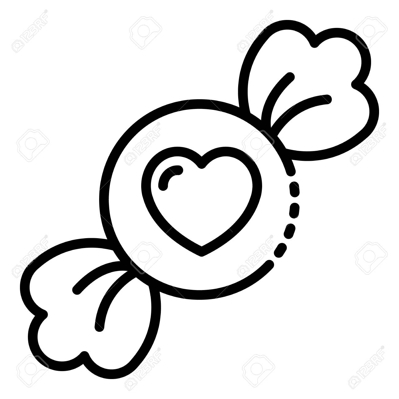 candy toffee icon outline candy toffee vector icon for web design royalty free cliparts vectors and stock illustration image 123475703 candy toffee icon outline candy toffee vector icon for web design