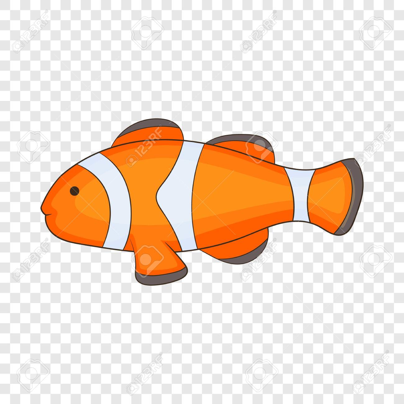 Download Clown Fish Icon Cartoon Illustration Of Clown Fish Vector Icon For Web Royalty Free Cliparts Vectors And Stock Illustration Image 130248413