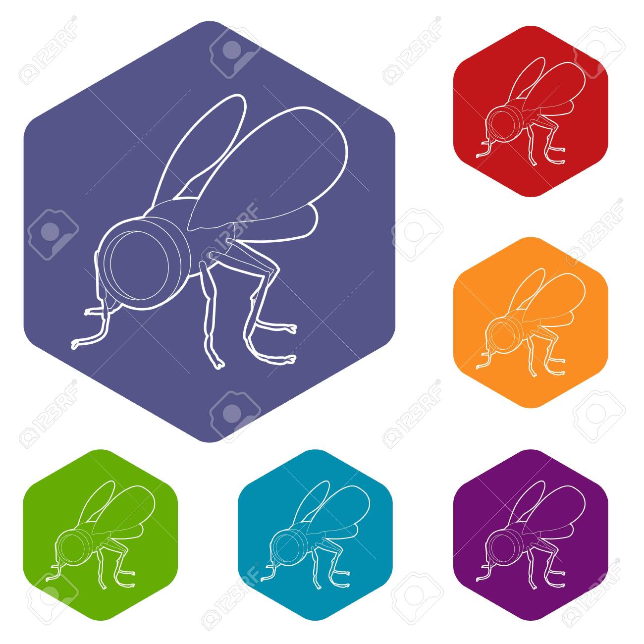 spy fly icon outline style spy fly