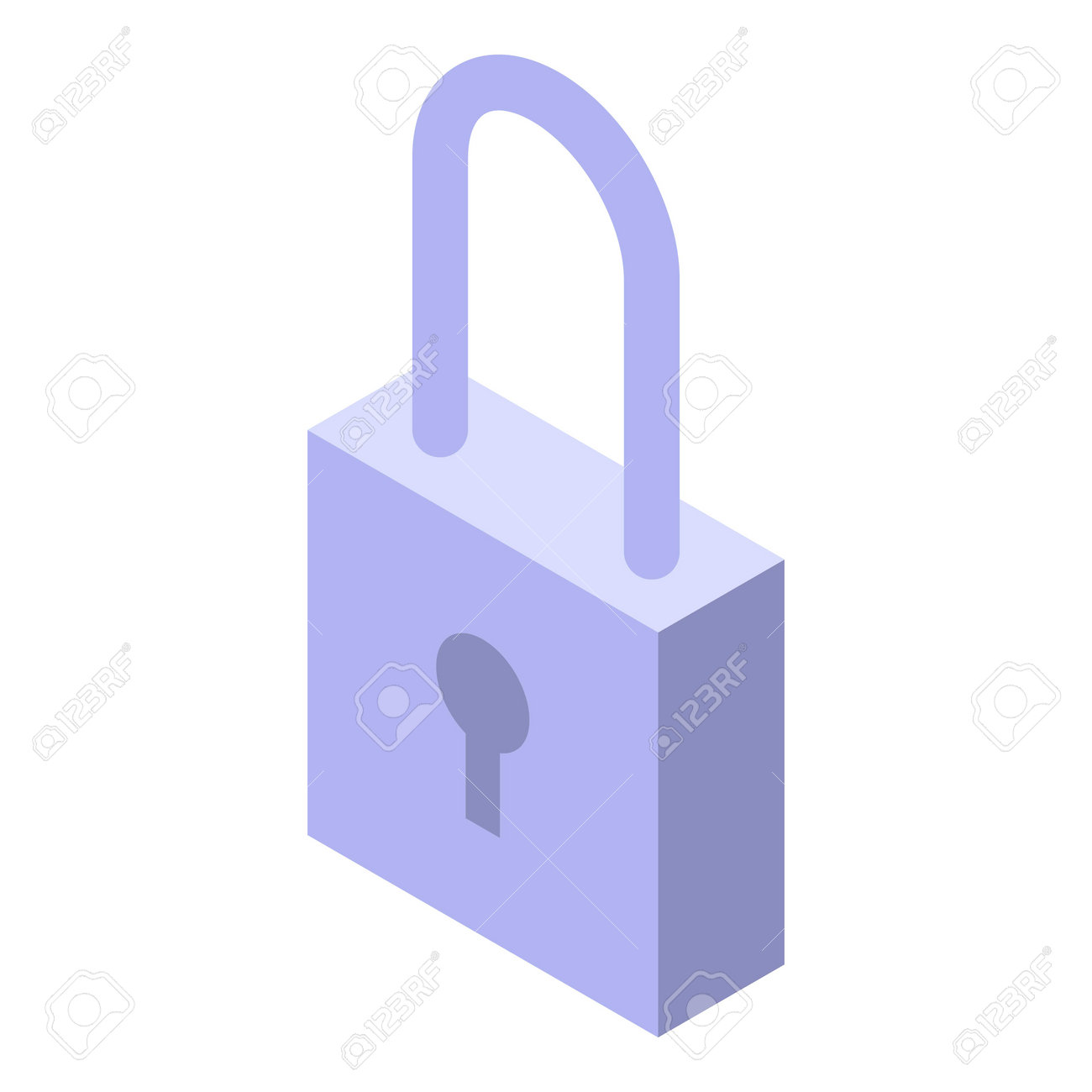 Lock Icon Isometric Style Stock Photo Picture And Royalty Free Image Image