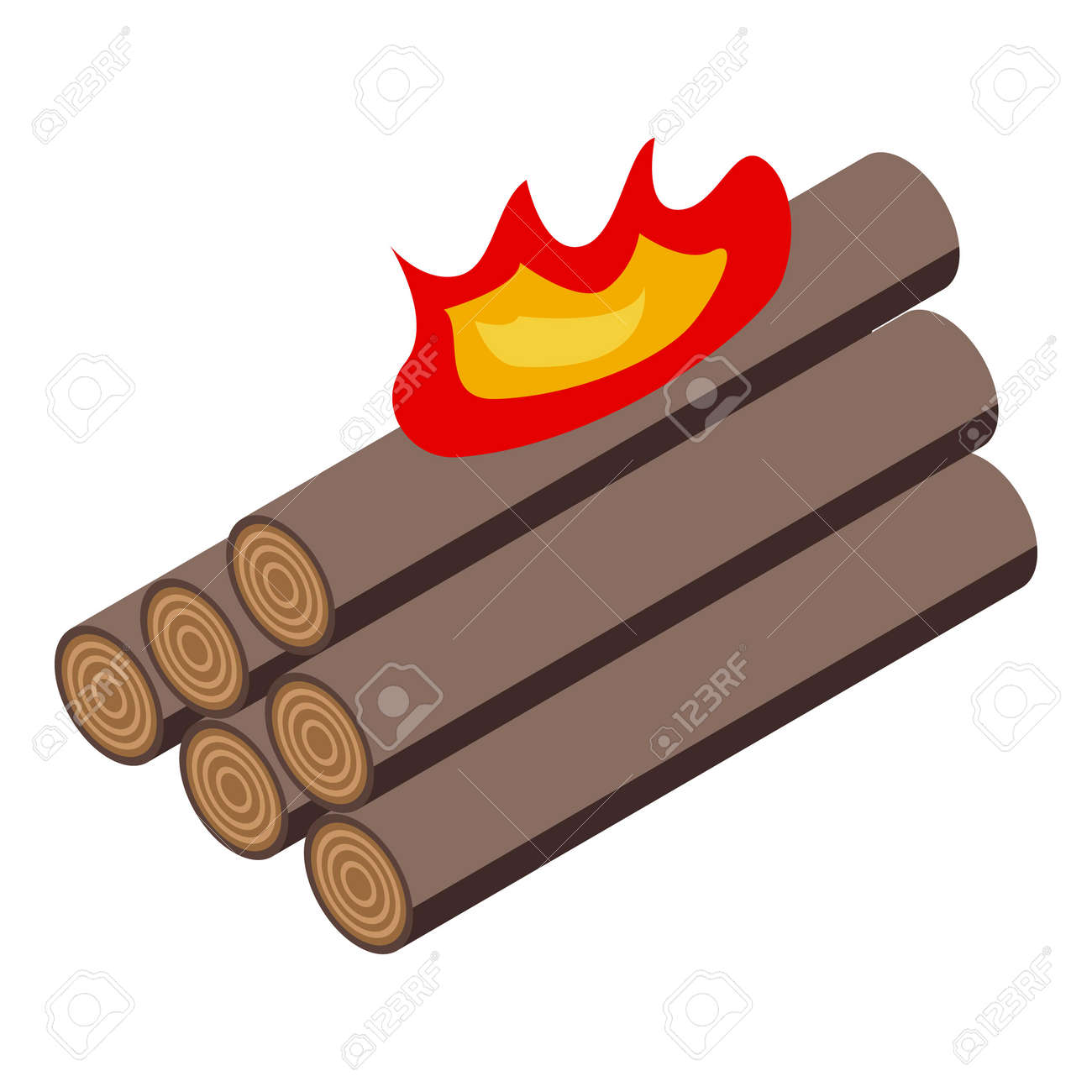 Burning logs icon. Isometric of Burning logs vector icon for web design isolated on white background - 169992828 Burning logs icon. Isometric of Burning logs vector icon for web design isolated on white background - 169992828
