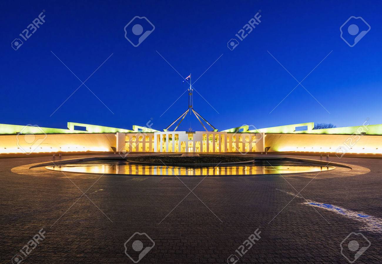 Parliament House in Canberra, Australia at night - 62328562 Parliament House in Canberra, Australia at night - 62328562