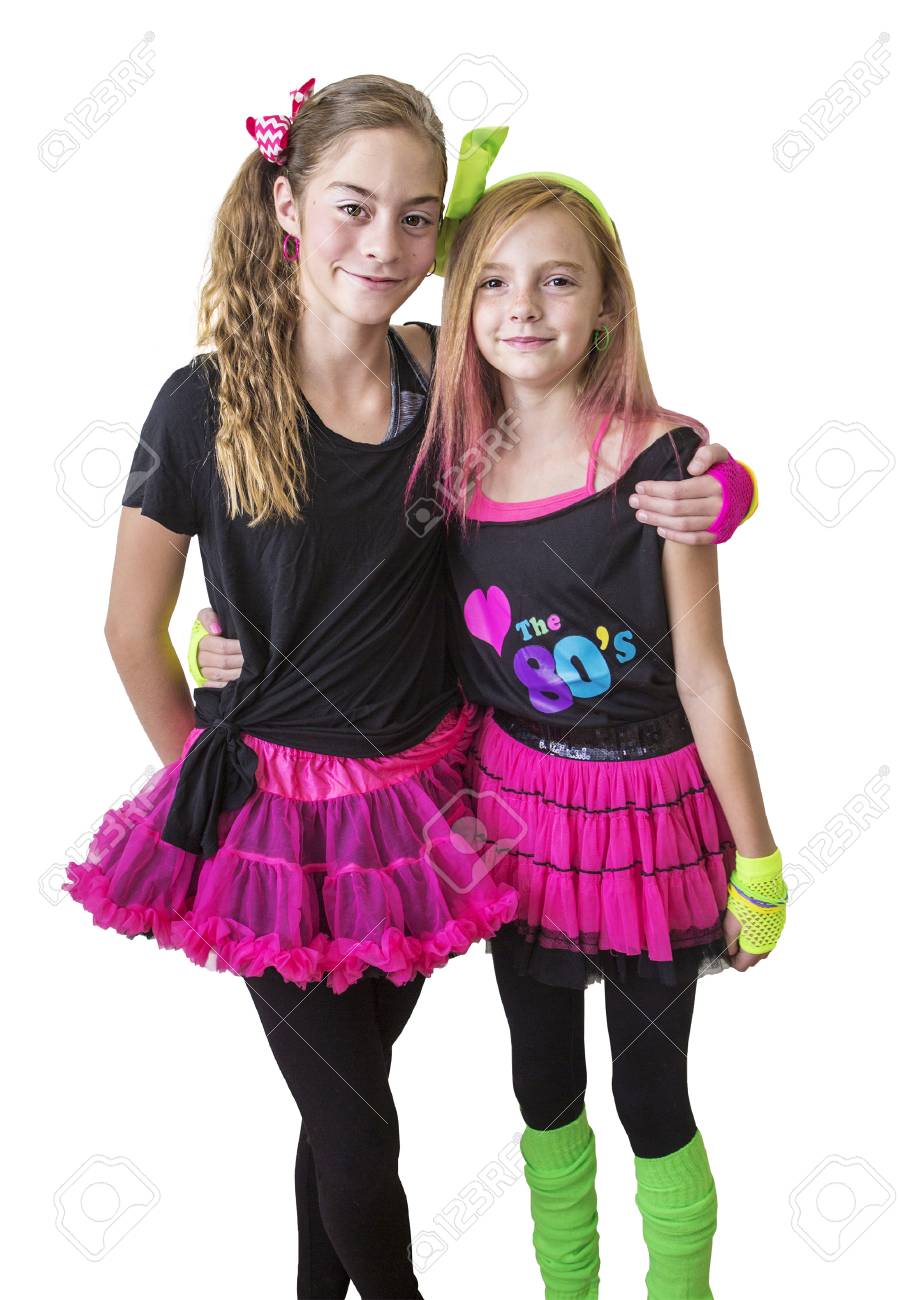 Ropa Disfraces De Los 80 Para NiÃ±as Halloween Vestuario AÃ±os 80 Para