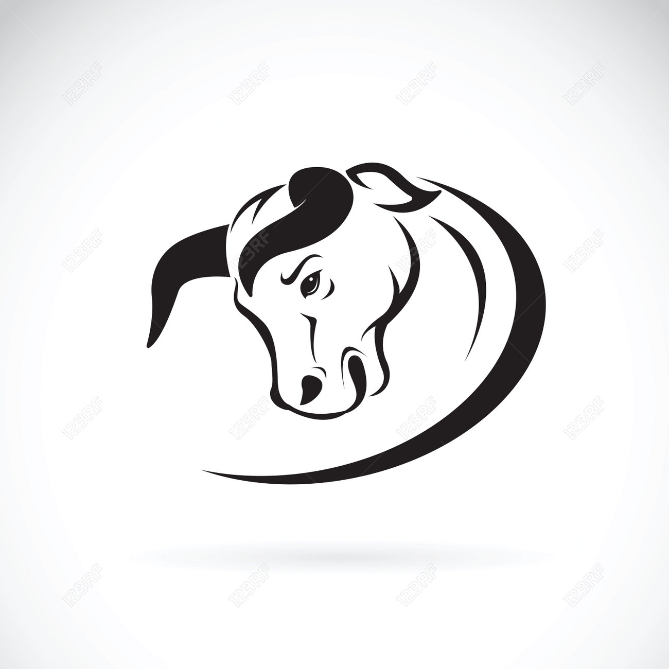 Vector Of A Bull Head Design On White Background Wild Animals Royalty Free Cliparts Vectors And Stock Illustration Image