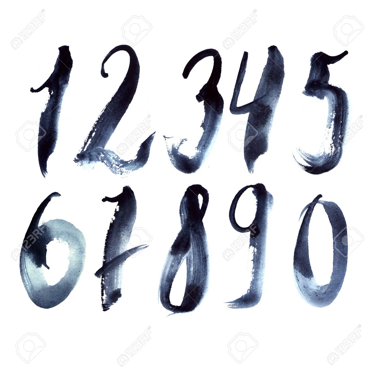 手書きフリーハンド スタイルで書く暗い青色の数字とセット 粒子の粗い数字 1 から 9 と 0 に の写真素材 画像素材 Image 手書きフリーハンド スタイルで書く暗い青色の数字とセット 粒子の粗い数字 1 から 9 と 0 に の写真素材 画像素材 Image