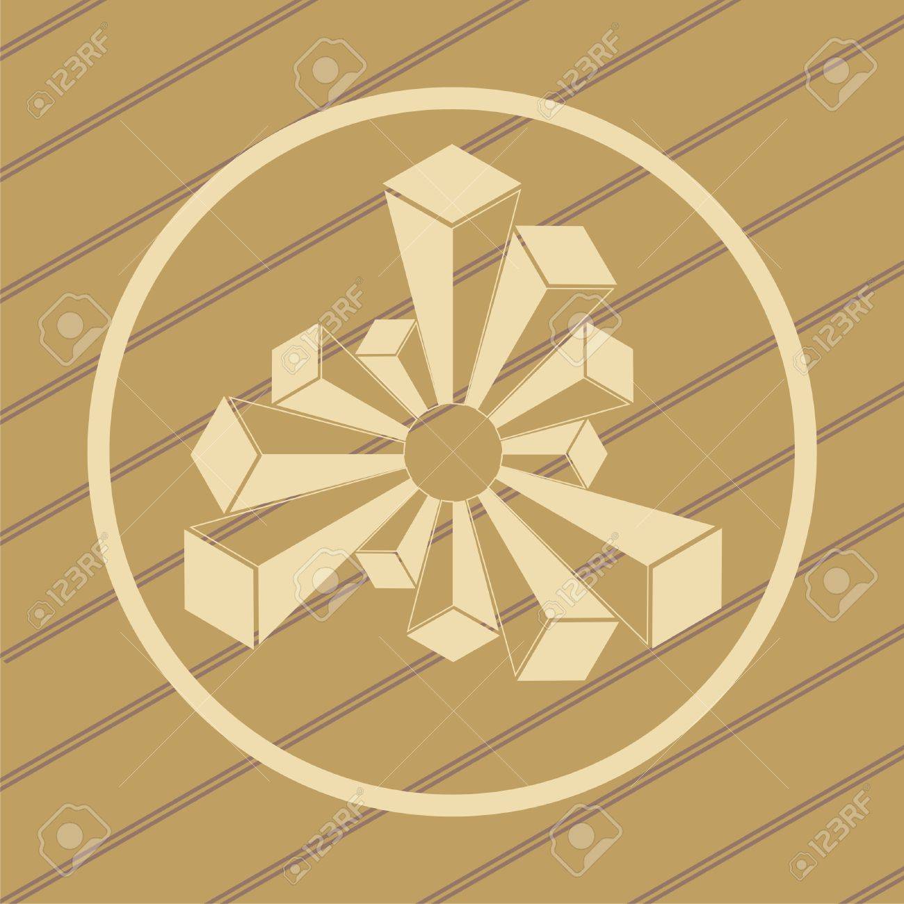 Ufo のミステリー サークルの小麦 トウモロコシ畑のデザインのイラスト素材 ベクタ Image