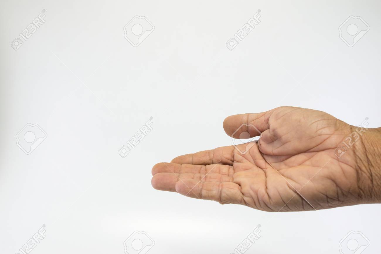 Human Hands, Old Man, Rough Skin, And