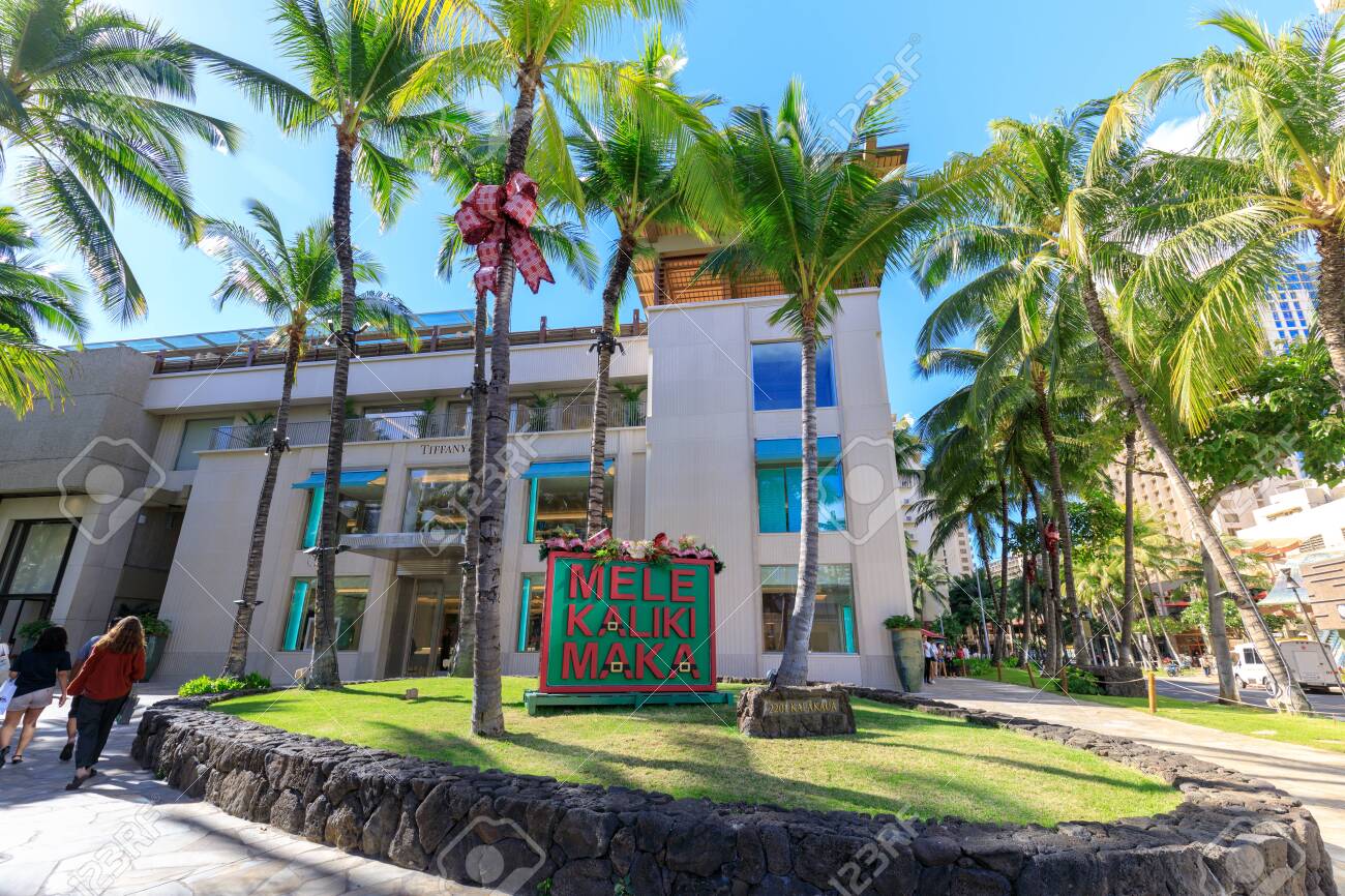 Honolulu Hawaii Dec 23 2018 View Of Royal Hawaiian Center