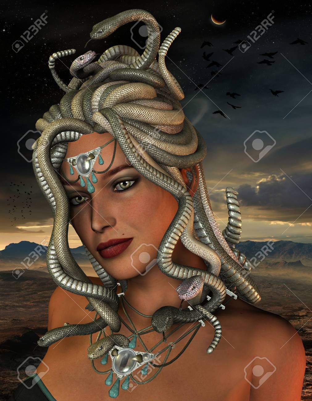 Rendu 3d De La Meduse Mythologique Banque D Images Et Photos Libres De Droits Image Rendu 3d De La Meduse Mythologique Banque D Images Et Photos Libres De Droits Image