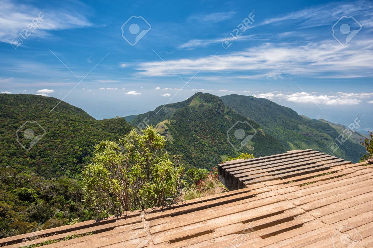 View From World S End Within The Horton Plains National Park In Sri Lanka Stock Photo Picture And Royalty Free Image Image