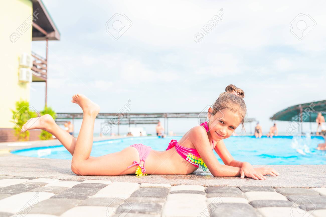 cute little girls in bathing suits