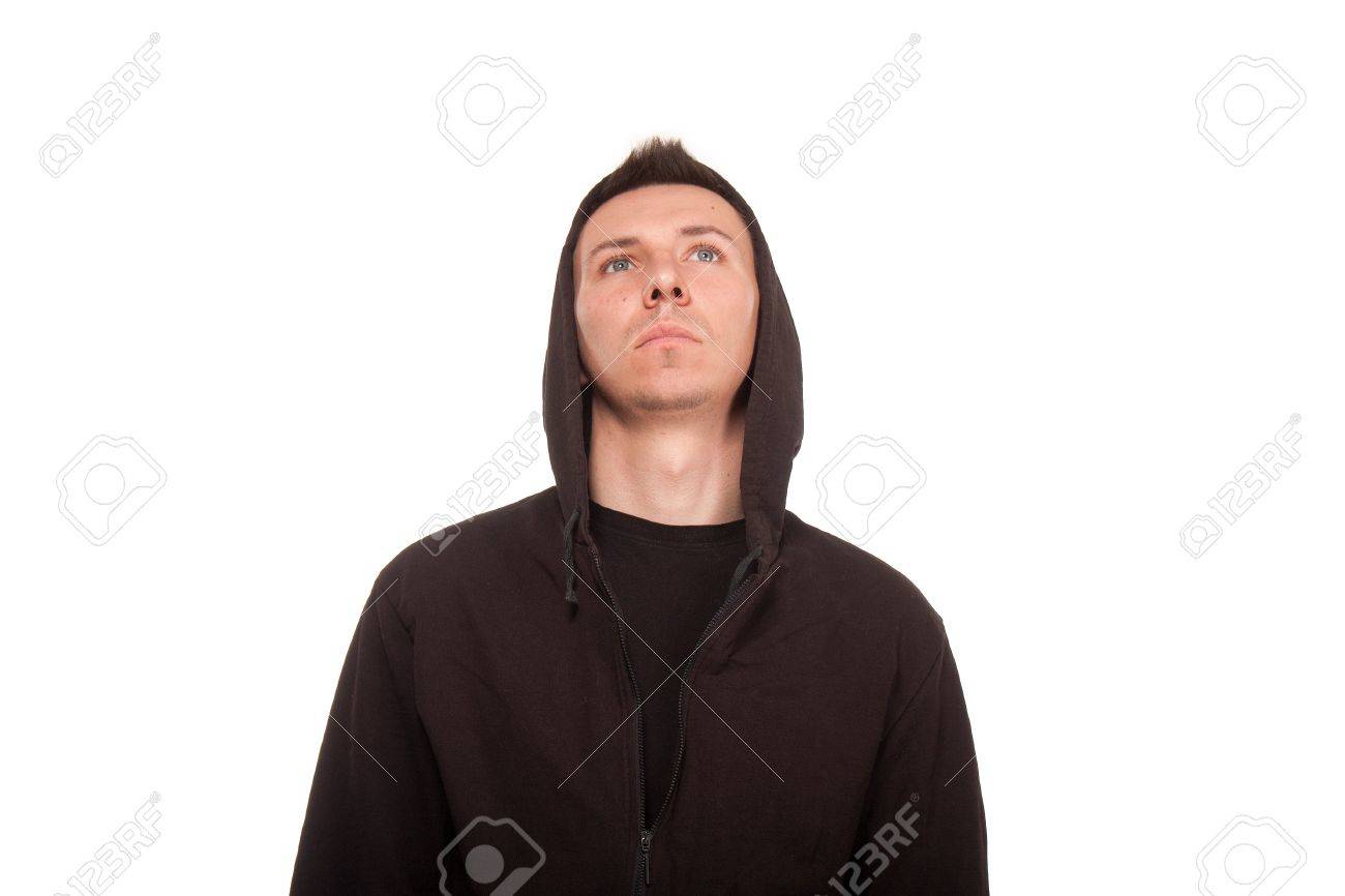man with a hoodie