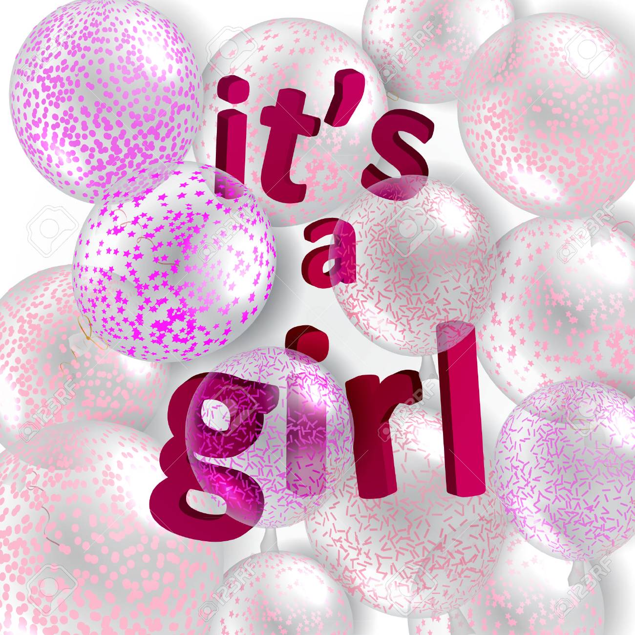 its a girl banner royalty free cliparts vectors and stock its a girl banner