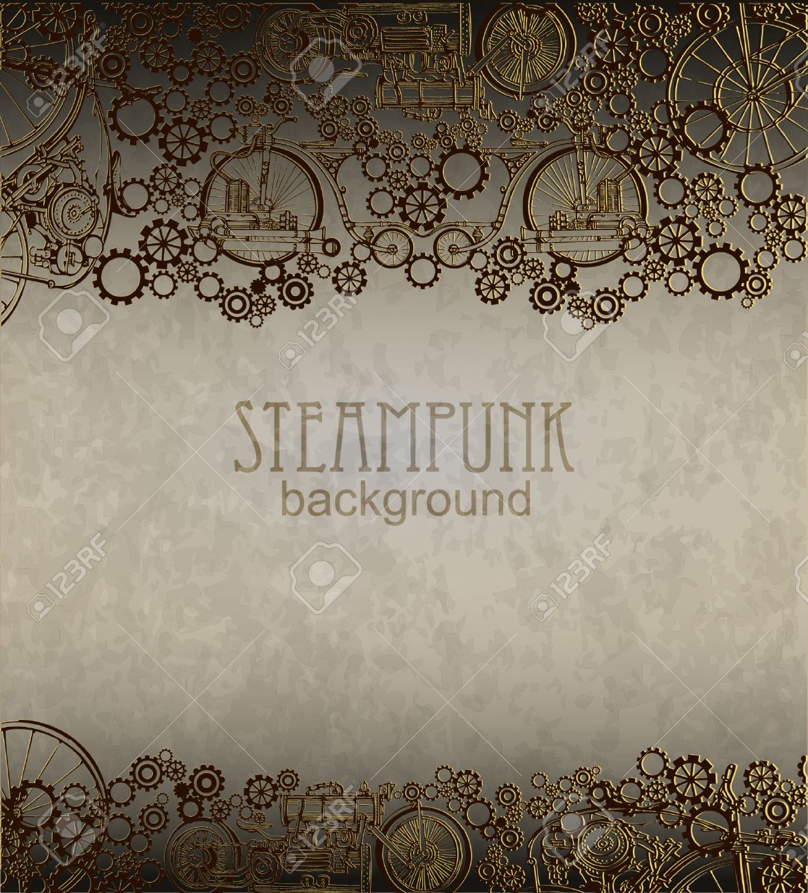 steampunk style template steampunk design for card frame steampunk